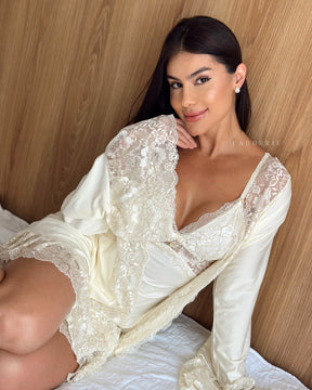 Conjunto J’adore Camisola, Robe e Calcinha