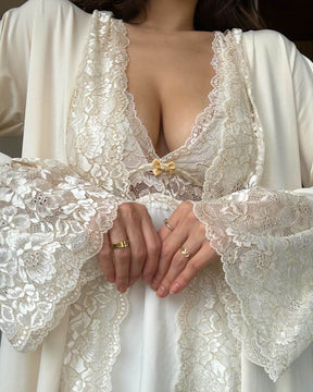 Conjunto Pijama J’adore - Slip Top em Renda & Calça Longa