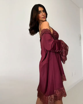 Conjunto Château Margaux - Camisola + Robe e Calcinha