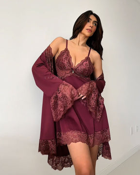 Conjunto Château Margaux - Camisola + Robe e Calcinha