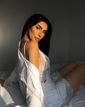 Conjunto La.Marquise D’Or Camisola, Robe e Calcinha