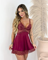 Conjunto Mahogany Royale - Camisola e Calcinha