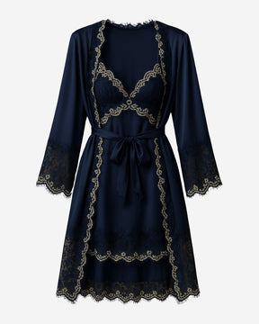 Conjunto Laurent Opium - Camisola + Robe e Calcinha